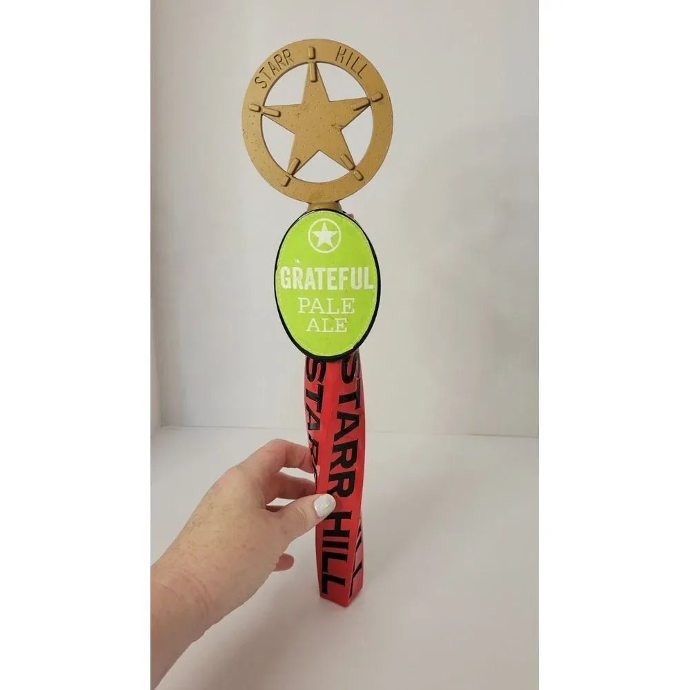 Starr‎ Hill Brewery Brewing Company Grateful Pale Ale Beer Tap Handle 14